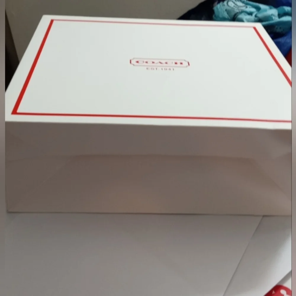 Coach White and Red Vintage Storage -Gift Box